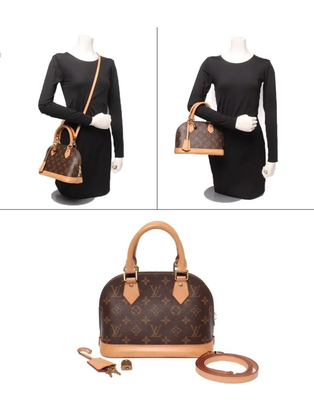 Louis Vuitton 2-Way Shoulder Bag Crossbody Alma BB Monogram